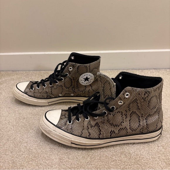 Converse All Star Chuck Taylor 70 Snakeskin High Top Shoes Sneakers Size US 10.5 - Picture 3 of 16